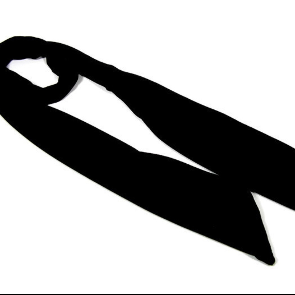 Retro Long Scarves Black Lycra Scarves Headscarf